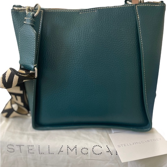 NEW STELLA MCCARTNEY PERFORATED LOGO SMALL CROSSBODY BAG - Picture 10 of 10